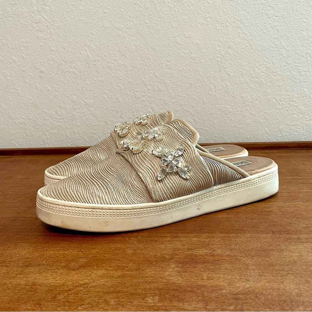 SOLDBadgley Mischka Seline Embelished Mule Slide Sneaker Size 9 - Picture 5 of 15